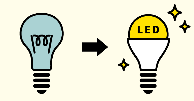 LED電球に変更